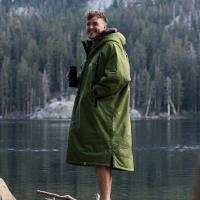 dryrobe Advance Long Sleeve Changing Robe - Dark Green / Black Extra Image 6 Preview